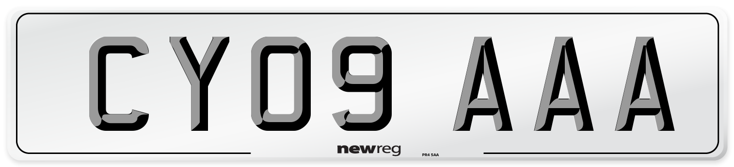 CY09 AAA Number Plate from New Reg